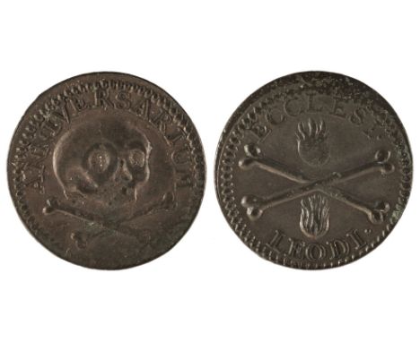 Belgium. Liege. Chapter of St. Lambert. Maximilian Henry of Bavaria (1650-1688). AE Token (Mereau), circa 1680’s, St, obverse