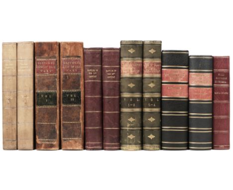 Gifford (C.H). History of the Wars occasioned by the French Revolution, 2 volumes, London: W. Lewis, 1817, frontispieces, num