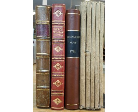 Hutton (William). An History of Birmingham, 2nd edition, with considerable additions, Birmingham: Pearson &amp; Rollason, 178