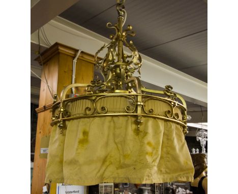 ORNATE GILT METAL CENTRE LIGHT