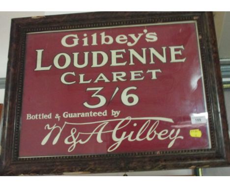 GILBEYS CLARET PUB PRINT