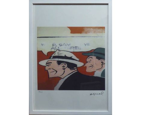 ANDY WARHOL 'Comic characters', lithograph from Leo Castelli Gallery, stamped on reverse, edited by G. Israeli on Arches pape