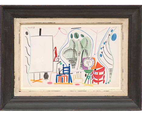 PABLO PICASSO, lithograph, Suite: Californie, 26cm x 42cm, framed.