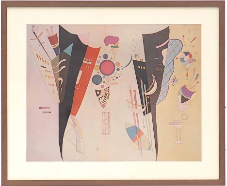 WASSILY KANDINSKY, 'Lithograph 2', printed by Maeght 1969, 34cm x 44cm, framed.