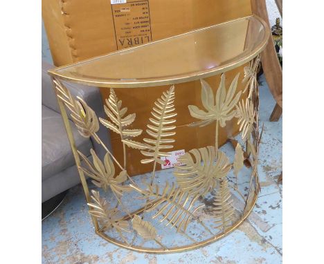 DEMI LUNE CONSOLE TABLE, Palm Springs inspired design, 96cm x 35cm x 77cm.