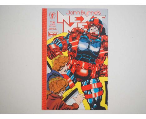 NEXT MEN #14 - (1993 - DARK HORSE) - Preview appearance of Hellboy - Story & art by John Byrne - a photographic condition rep