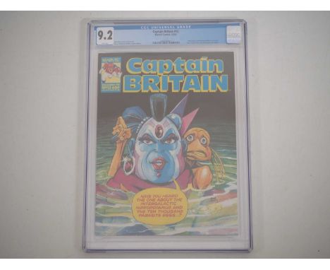 CAPTAIN BRITAIN VOL. 2 #12 (1985 - MARVEL UK) - GRADED 9.2 (NM-) by CGC - Betsy Braddock becomes Captain Britain - Cover art 