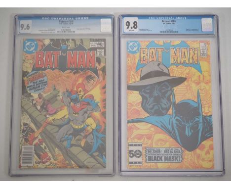 BATMAN #318 & 386 (2 in Lot) - (1979/1985 - DC) - GRADED 9.6 (NM+) & 9.8 (NM/MINT) by CGC - First appearances of Firebug & Bl