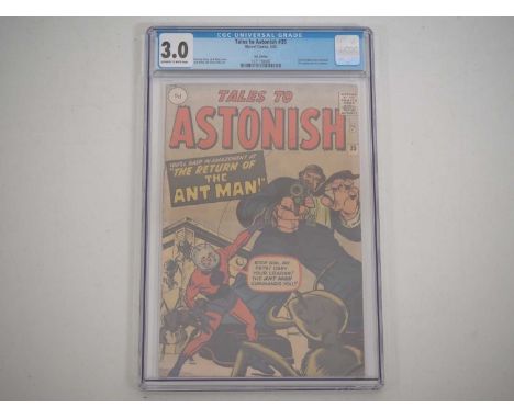 TALES TO ASTONISH #35 (1962 - MARVEL - UK Price Variant) - GRADED 3.0 (GD/VG) by CGC - The second appearance of Hank Pym & hi
