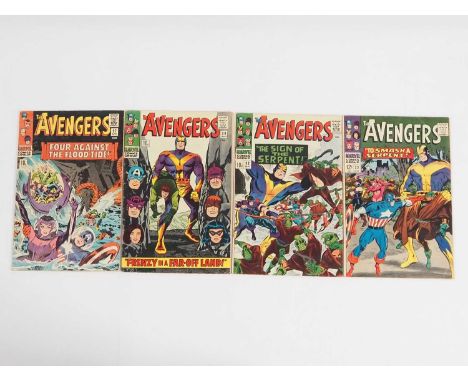 AVENGERS #27, 30, 32, 33 (4 in Lot) - (1966 - MARVEL - US & UK Price Variant) - Includes the first team appearance of the Son