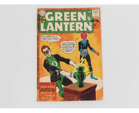GREEN LANTERN #9 (1961 - DC) - The first cover and second appearance of Sinestro + the first appearance of Jim Jordan, the yo
