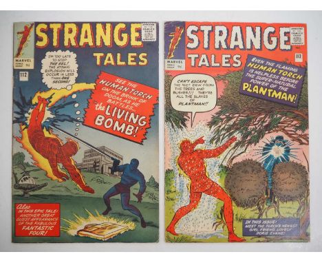 STRANGE TALES #112, 113 (2 in Lot) - (1963 - MARVEL - UK Price Variant) - Includes the first appearances of the Eel & Plantma