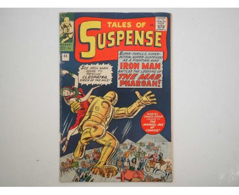 TALES OF SUSPENSE #44 (1963 - MARVEL - UK Price Variant) - Iron Man battles "The Mad Pharoah!" - Cover art by Jack Kirby, Dic