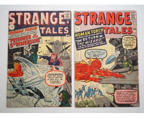 STRANGE TALES #103 & 105 (2 in Lot) - (1962/1963 - MARVEL - UK Price Variant) - Includes the first appearance of Zemu + the s