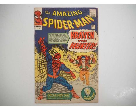 AMAZING SPIDER-MAN #15 - (1964 - MARVEL - UK Price Variant) - First appearance of Kraven the Hunter + Second appearance of th