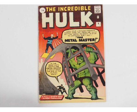 INCREDIBLE HULK #6 (1963 - MARVEL - UK Price Variant) - Last issue of the original series + First appearances of the Teen Bri