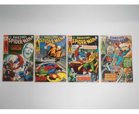 AMAZING SPIDER-MAN #80, 81, 83, 88 (4 in Lot) - (1970 - MARVEL) - Includes the first appearances of Kangaroo &amp; the Scheme