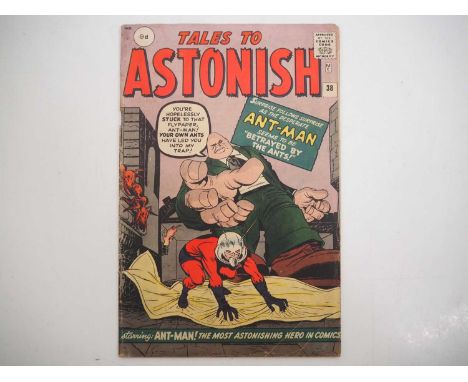 TALES TO ASTONISH #38 (1962 - MARVEL - UK Price Variant) - Includes the first appearance of Egghead + the fourth appearance o
