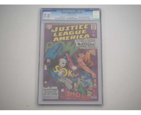 JUSTICE LEAGUE OF AMERICA #46 - (1966 - DC) - GRADED 7.0 (FN/VF) by CGC - Includes the first appearance of the Sandman, Wesle