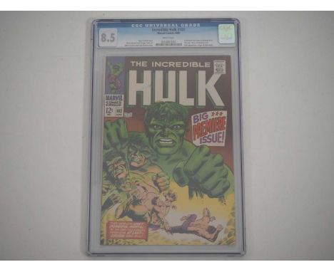 INCREDIBLE HULK #102 (1968 - MARVEL) - GRADED 8.5 (VF+) by CGC - First issue of the (new) solo title series + Origin of the H