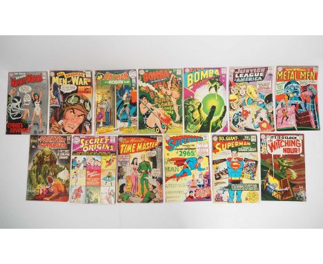 DC SILVER AGE LOT (13 in Lot) - Includes ALL AMERICAN MEN OF WAR #84 + BATMAN #239 +  BOMBA #4, 6  + JUSTICE LEAGUE OF AMERIC