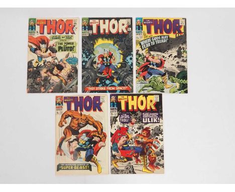 THOR #128, 131, 132, 135, 137 (5 in Lot) - (1966/1967 - MARVEL - UK Price Variant) - Includes the first appearance of Ulik, t