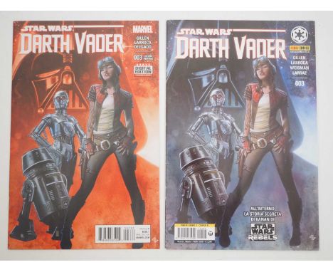 STAR WARS: DARTH VADER #3 (SECOND PRINT & ITALIAN EDITION: PANINI DARK 3 COVER A) - (2 in Lot) - (2015 - MARVEL/PANINI) - The