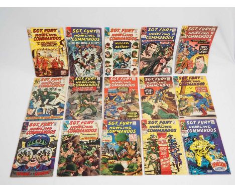 SGT. FURY AND HIS HOWLING COMMANDOS #16, 17, 18, 23, 27, 32, 33, 34, 37, 39, 43, 45, 46, 48, 50 (15 in Lot) - (1965/1968 - MA