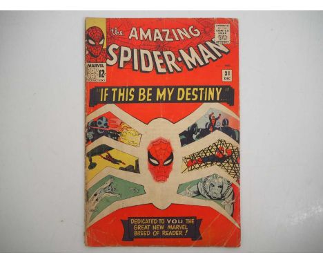 AMAZING SPIDER-MAN #31 - (1965 - MARVEL) - KEY SPIDER-MAN BOOK - First appearances of Harry Osborn, Gwen Stacy, and Professor