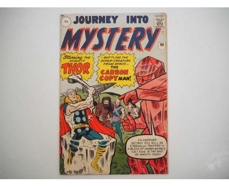 JOURNEY INTO MYSTERY #90 (1963 - MARVEL) - The first team appearance of Xartans with cover art by Jack Kirby - a photographic