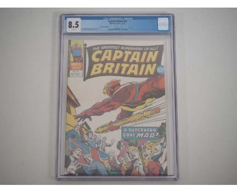 CAPTAIN BRITAIN #39 (1977 - MARVEL UK) - GRADED 8.5 (VF+) by CGC - Dated July 6th - Includes appearances by Queen Elizabeth I