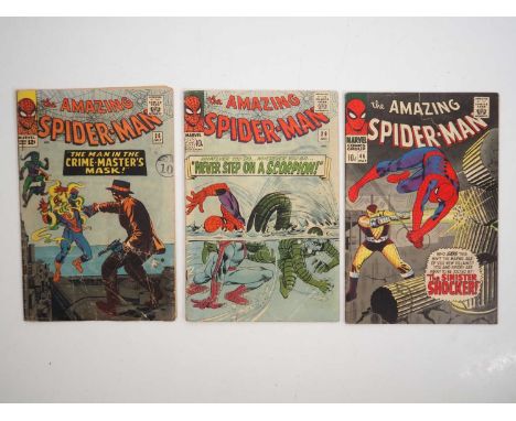 AMAZING SPIDER-MAN #26, 29, 46 (3 in Lot) - (1965/1967 - MARVEL - US & UK Price Variant) - Includes the first appearance of B