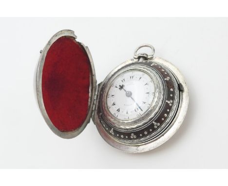 Very rare four case verge pocket watch, by John Ashley, London, for the Turkish market, hallmarked London 1777, having a deep