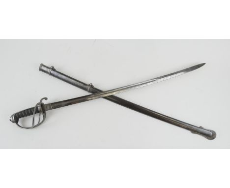 Victorian 1821 pattern Royal Artillery presentation sword, by B Thurkle, 104 High Holborn, London, 34'' slightly curved fulle