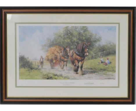 David Shepherd (1931-2017), 'The last load of summer', limited edition print, signed by the artist and numbered 406/850, 26cm