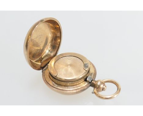 Dennison Watch Case Company gold plated sovereign case, 30mm diameter (Please note condition does not form part of the catalo