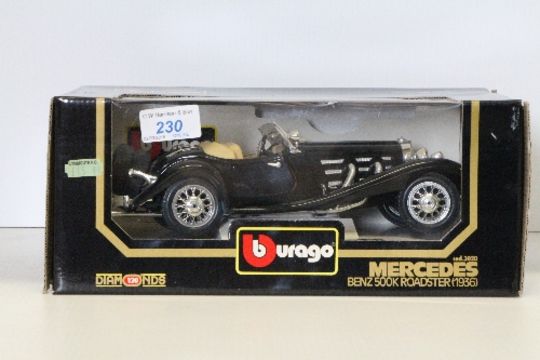 burago mercedes benz 500k roadster 1936