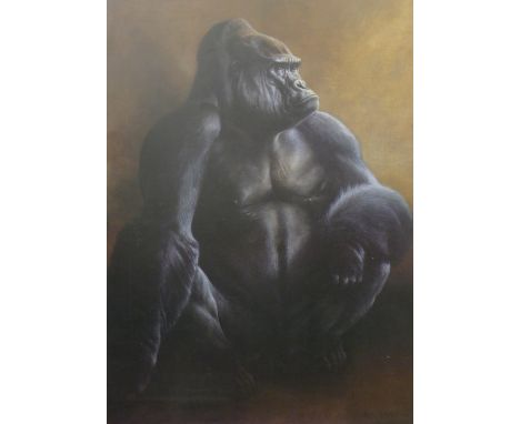 DRISCOLL, BARRY (1926-2006) British (AR), Lowland Gorilla, lithograph. 84 x 61 cm.