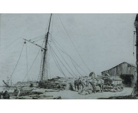 SOPER, GEORGE (1870-1942) British (AR), Pip Prop for the Trenches, etching, circa 1919. 12.5 x 20 cm.