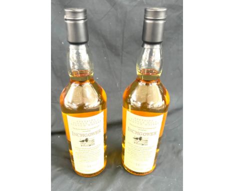 2 bottles of Inchgower 14 Year old Speyside single malt Scotch whisky