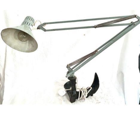 Vintage angle poise lamp untested with shoe last base 