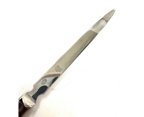 Vintage cased Francis howard silver rimmed mother of pearl handled letter opener 