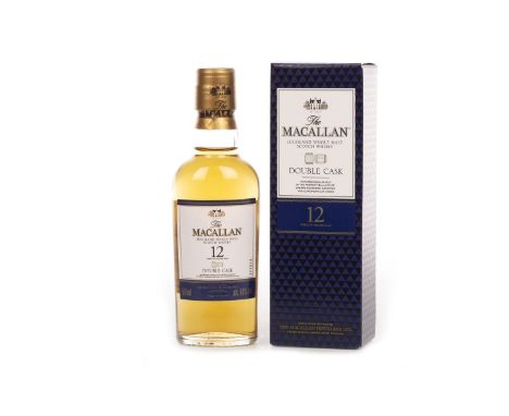 MACALLAN DOUBLE CASK AGED 12 YEARS MINIATURE Active. Craigellachie, Moray. Single Malt Scotch Whisky. 50ml, 40% volume.