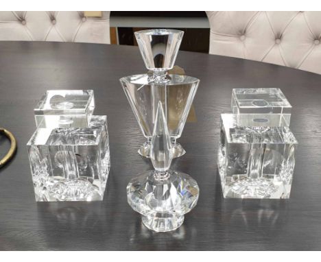 PERFUME BOTTLE COLLECTION, vintage French Art Deco style, 23cm H. (4)