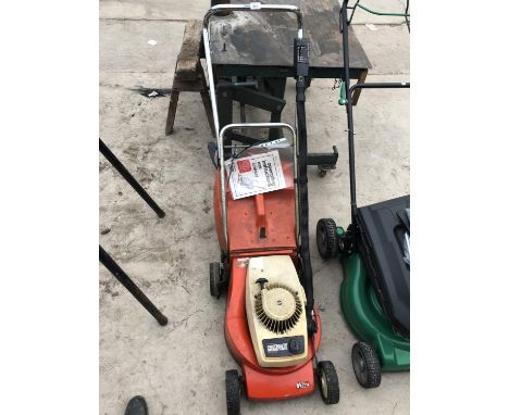 A VICTA COMPACT 85CC 2 STROKE PETROL LAWN MOWER 