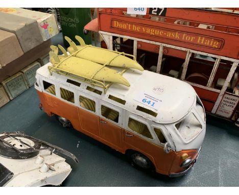 A TIN METAL CAMPER VAN MODEL 