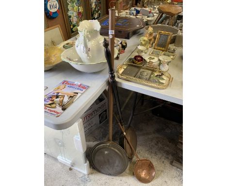 THREE VINTAGE BED WARMING PANS 