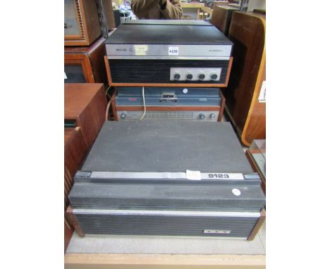 Three vintage reel to reel tape recorders to include Eltra, Philips and Dux 