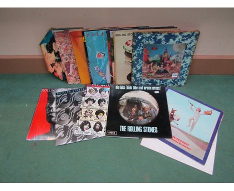 A collection of Rolling Stones LP's including 'Their Satanic Majesties Request' with holographic sleeve, 'Let it Bleed', 'Sti