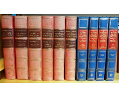 CHURCHILL (W.S.)  The Second World War.  "Chartwell" Edition, 6 vols. coloured frontis., photo. illus. & folded maps, gilt-cl